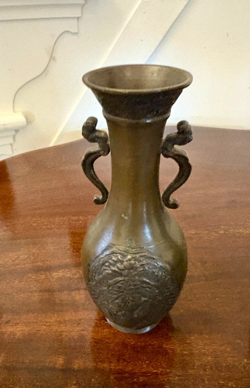 Pair of Antique Japanese Quality Meiji Bronze Vases